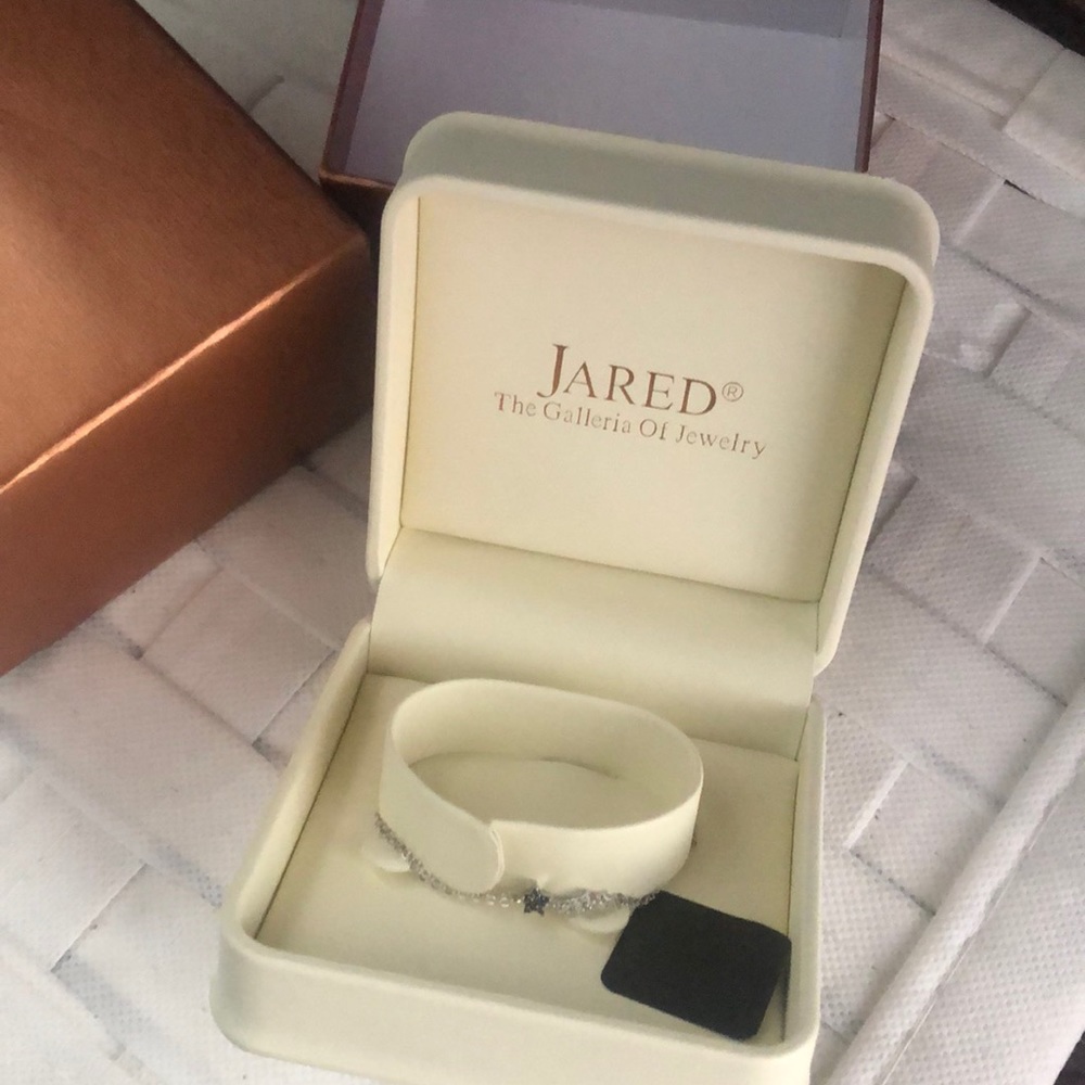 925 Sterling silver Bracelet Black &White Diamonds